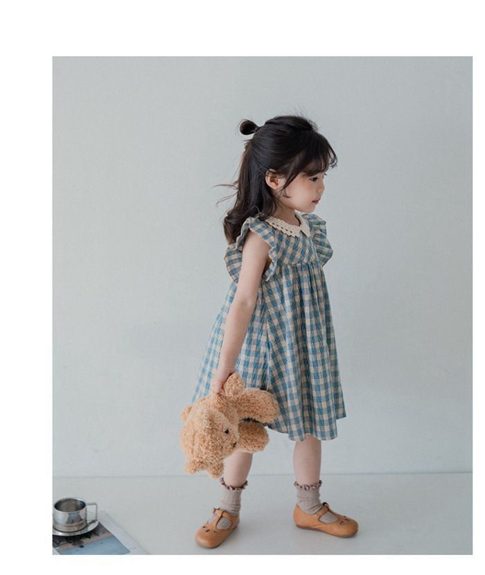 キッズ ベストワンピース 子供服 女の子 ワンピ 子ども 花柄 ワンピース キッズ ワンピース 子供 女の子 ガールズ チュニック 可愛い カジュアル 女の子ワンピース 夏 涼しい