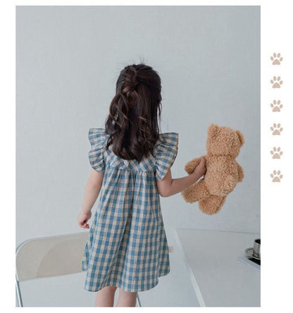 キッズ ベストワンピース 子供服 女の子 ワンピ 子ども 花柄 ワンピース キッズ ワンピース 子供 女の子 ガールズ チュニック 可愛い カジュアル 女の子ワンピース 夏 涼しい