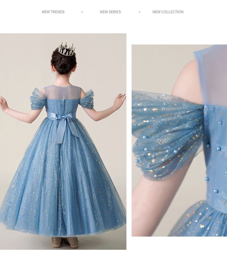 女の子 ドレス 子供ドレス ピアノ発表会 ロング 子ども コンクールガールズ 入園式 文化祭 学園祭 演奏会 クリスマス コスプレ イベント Aライン 上品 誕生日 パーティー 子供服 入学式 七五三 結婚式 卒業式 defu07☆DZ30