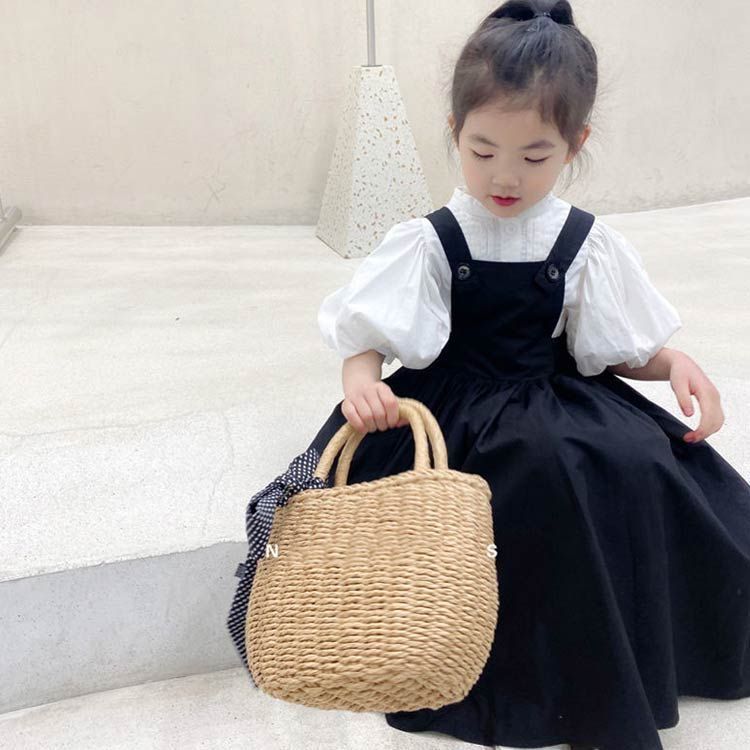 子供服 子ども服 キッズ 女の子 ジャンパースカート オールインワン サスペンダー オーバーオール ワンピース ジャンスカ 無地 おしゃれ かわいい ガールズ シンプル カジュアル 普段着 春秋 送料#qxz732