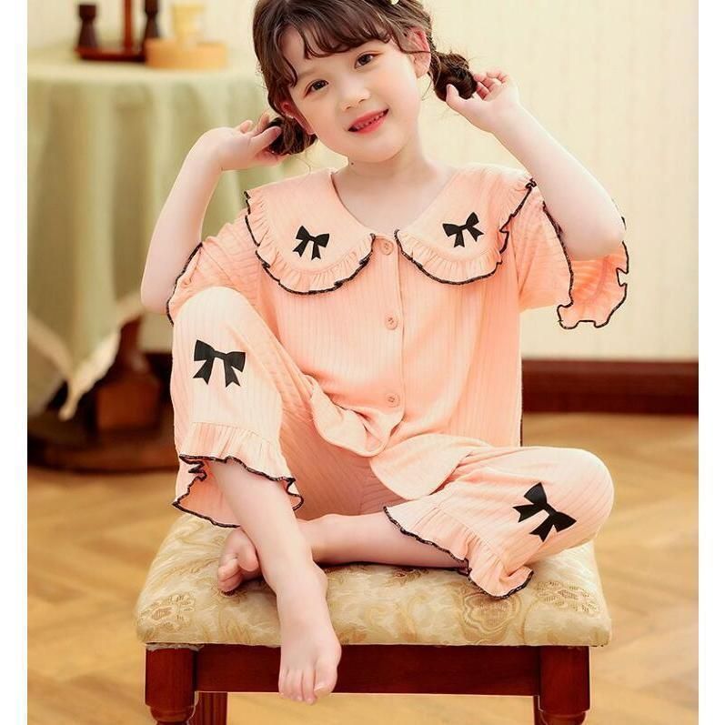子供パジャマ 夏 半袖 パンツ 2点セット 可愛い キッズルームウエア きれいめ 子ども服 おしゃれ カジュアル 寝巻き120 130 140 150 Px6X860