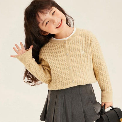 韓国子供服 長袖 羽織り アウター ベビー 子供服 女の子 ニット 140 キッズ 100 110 120 150cm キッズ服 カーディガン 紫外線対策 おしゃれ 新入学 子ども服 ベビー服 130#alice583014