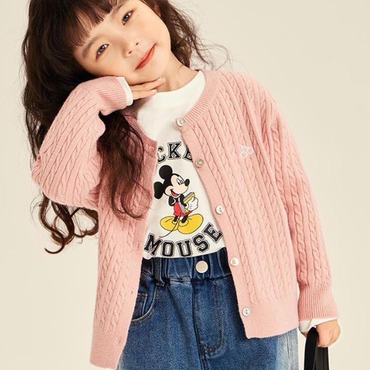 韓国子供服 長袖 羽織り アウター ベビー 子供服 女の子 ニット 140 キッズ 100 110 120 150cm キッズ服 カーディガン 紫外線対策 おしゃれ 新入学 子ども服 ベビー服 130#alice583014