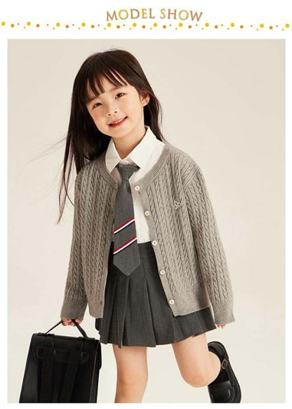 韓国子供服 長袖 羽織り アウター ベビー 子供服 女の子 ニット 140 キッズ 100 110 120 150cm キッズ服 カーディガン 紫外線対策 おしゃれ 新入学 子ども服 ベビー服 130#alice583014