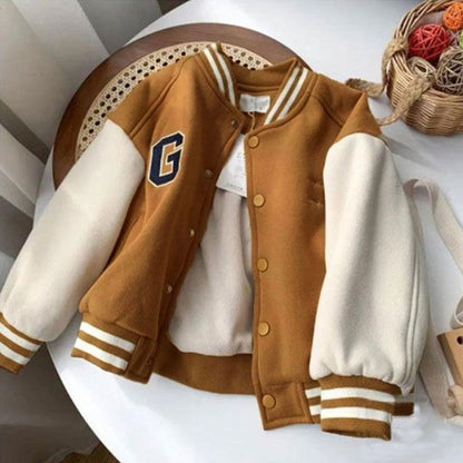 キッズ スタジャン 裏起毛 スタジアムジャケット 子供服 ベビー服 男の子 女の子 長袖 アウター スタジアムジャンパー 子ども服 こども 防寒 暖かい 保温 カジュアル 大きいサイズ オーバーサイズ#lella053