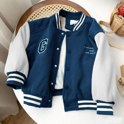 キッズ スタジャン 裏起毛 スタジアムジャケット 子供服 ベビー服 男の子 女の子 長袖 アウター スタジアムジャンパー 子ども服 こども 防寒 暖かい 保温 カジュアル 大きいサイズ オーバーサイズ#lella053