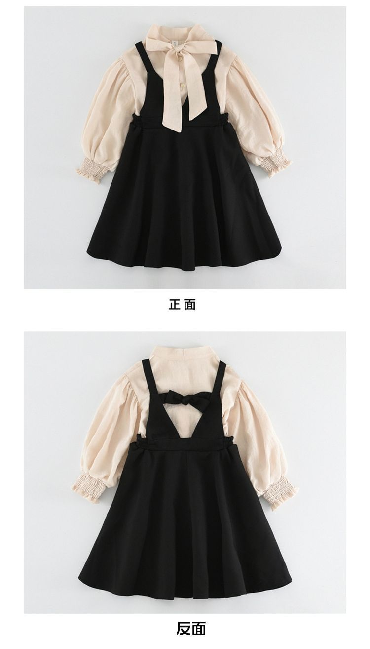 子供 ドレス ワンピース 子供服 女の子 サスペンダースカート ブラウス 2点セット 入学スーツ キッズ ワンピース 入学式 ブラウス 吊りワンピース キャミソールワンピース キッズ スリーブレ 発表会 子どもドレスXZ0524