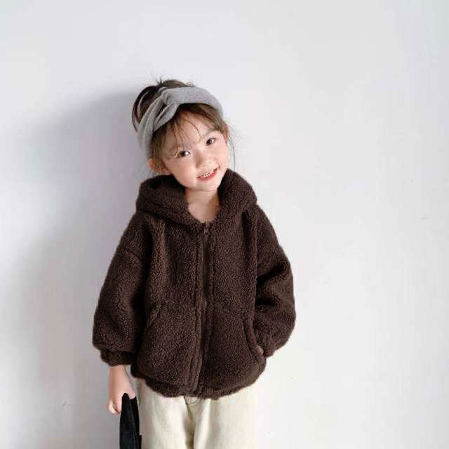 くま耳 ボアパーカー 防寒 アウター アウトドア ジャケット トップス ブルゾン 無地 シンプル 子供服 子ども服 男の子 男児 ボーイズ 女の子 女児 ガールズ 秋物 冬物 秋冬物キッズ ジュニア #lll2517