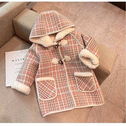 ロングコート キッズ 子供服 女の子 秋冬 アウター ポア 暖かいト レンチコート チュニック ジャケット パーカー トップス コート 韓国 子ども服 キッズコート 子供コート おしゃれ 可愛い mingen10