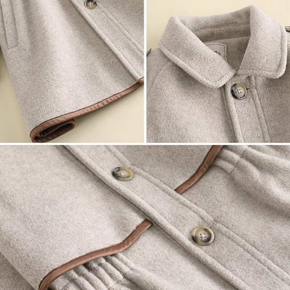 コート キッズ 女の子 子供服 秋冬 コート ロングコート ラシャコート 女児 アウター 通学 厚手 防寒 長袖 子ども服 カジュアル お出かけ 可愛い 暖かい ジュニア服 通学 卒園式 入学式 mingen03