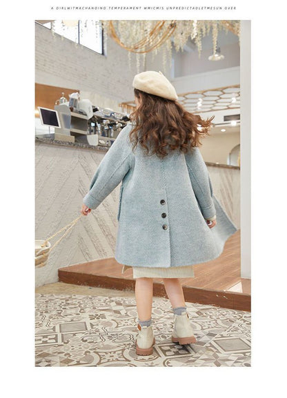 コート キッズ ロングコート 女の子 子供コート 中綿コート 子ども 中綿入り コート 暖かい 防寒 子供服 子ども服 アウター フリル襟 可愛い フォーマル カジュアル ジュニア 通学 通園 結婚式 発表会 mingen09