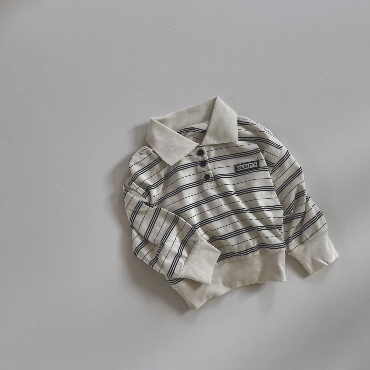 ボーダーロンT 韓国子供服 キッズ 女の子 男の子 ワンポイント トレーナー MTM スウェット 薄手 かわいい 長袖 男の子 女の子 秋 秋服 子供服 子供 90 100 110 120 130 140