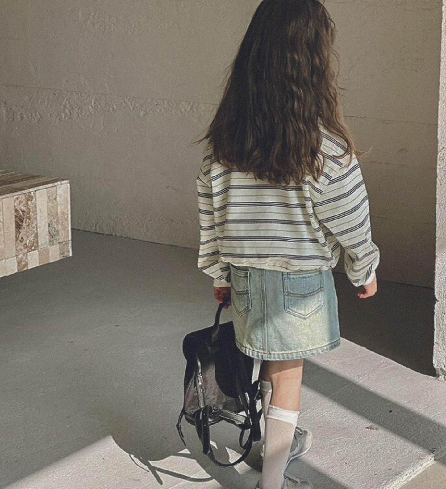 ボーダーロンT 韓国子供服 キッズ 女の子 男の子 ワンポイント トレーナー MTM スウェット 薄手 かわいい 長袖 男の子 女の子 秋 秋服 子供服 子供 90 100 110 120 130 140