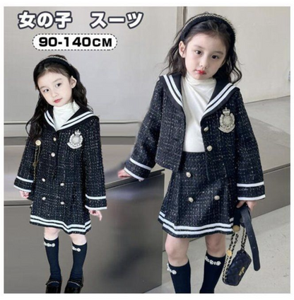 卒業式 スーツ 女の子 入学式 スーツ 女の子 2点セット ジャケット スカート キッズ フォーマル 子供 スーツ 女の子 子供服 セットアップ フォーマル 長袖 上下セット 普段着 入園式 卒園式 卒業式 発表会 七五三