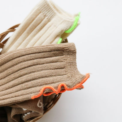 ネオンフリルソックス 韓国子供服 子供服 子ども服 赤ちゃん 靴下 ソックス 男の子 女の子 ベビー靴下